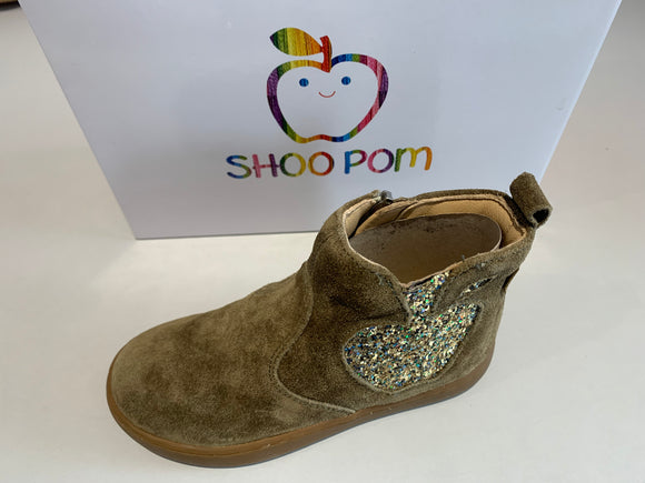 Boots Shoo pom Play New Apple velours oily GL kaki bronze