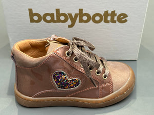 Bottines Babybotte 5111B116 33 Anto vernis rose