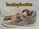 Chaussures basses Babybotte Amsterdam 8194B024 ivoire leo rose