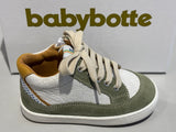 Bottines Babybotte Fernand 8043B226 blanc cassé vert bleu jaune