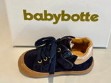 Bottines Babybotte Argo sport 9012B002 marine nubuck paillettes rose
