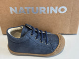 Bottines Naturino cocoon zip pois bleu