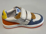 Chaussures basses GBB Lover 27573AN320 blanc jeans orange