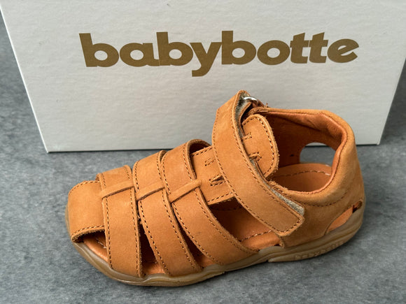 Sandalettes Babybotte 4381B038 tafari nabuck cognac