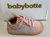 Bottines Babybotte Argo sport 8008B071 rose paillettes bronze
