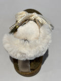 Bottines Bouba zip hair kaki or