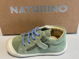Bottines Naturino cocoon zip vert bleu