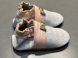 Chaussons Robeez happy mood gris rose