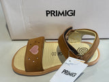 Sandalettes Primigi 1416711 nabuk camel cœur rose