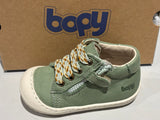 Bottines Bopy Jejoc 2 olive blanc lacets multi