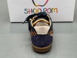 Bottines Shoo pom Bouba Connect glitter laminat navy