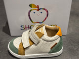 Bottines Shoo pom Bouba box easy craie camel vert orange