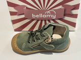 Bottines Bellamy Zipi zip velours kaki