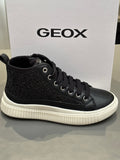 Bottines Geox J Laquinny J56M3G black paillettes