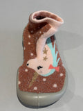 Chaussons Collegien licorne rose