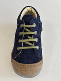 Bottines Naturino cocoon zip Marine vert velours
