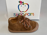Bottines Shoo pom Tom zip lace Camel cappuccino