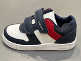 Chaussures basses Geox scratch B eclyper A B565LA C4211 navy White rouge