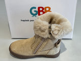 Boots GBB Alva beige argent noeud