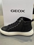 Bottines Geox J Laquinny J56M3G black paillettes