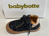 Bottines Babybotte Argo zip 9010B001 noir cuivre pois