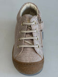 Bottines Naturino cocoon zip rose pois