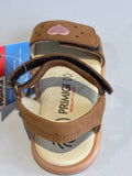 Sandalettes Primigi 1416711 nabuk camel cœur rose