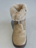 Boots GBB Alva beige argent noeud