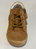 Bottines Bellamy Daisy velours Camel noeud leopard