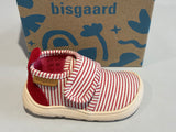 Chaussons Bisgaard 141028882449 rouge rayure