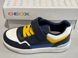 Chaussures basses Geox J washiba J66LQH OBC15 marine jaune