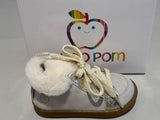 Bottines Shoo pom Bouba zip hair beige