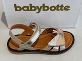 Sandalettes Babybotte Kaliente 6714B124 papillon ivoire