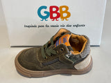 Bottines GBB Rikkie kaki etoile rouge beige blanc