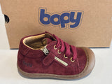 Bottines Bopy Jefloc bordeaux brillant