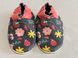 Chaussons Tichoups Fanny les fleurs Marine