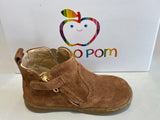 Boots Shoo pom Bouba Apple Camel nubuck fleurs