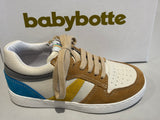 Chaussures basses Babybotte Amsterdam 8194B328 blanc cassé Camel jaune bleu