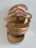 Sandalettes Shoo pom Goa 4Ever Copper cœur