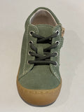 Bottines Bellamy Zipi zip velours kaki