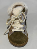 Bottines Bouba zip hair kaki or