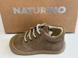 Bottines Naturino cocoon wide nubuck marron foncé