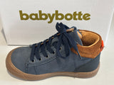 Bottines Babybotte Kaky 9589B002 bleu Camel noir