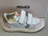 Chaussures basses Primigi 1224022 blanc rose étoile cuivre
