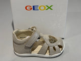 Sandalettes Geox B sandal B654WAC0262 platinum cœurs paillettes