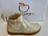 Boots Shoo pom Play New Apple taupe platine paillettes