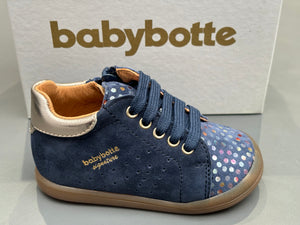 Bottines Babybotte 5017B203 Fasty zip Anaïs denim marine or H24