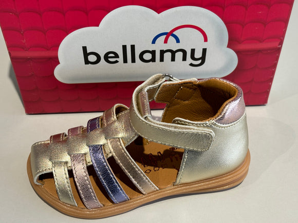 Sandalettes Bellamy 31184006 paillette or pastel