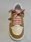Chaussures basses Babybotte Amsterdam 8194B063 blanc cassé Camel paillettes rose