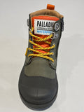Bottines Palladium pampa hi cuff HKR WP olive night